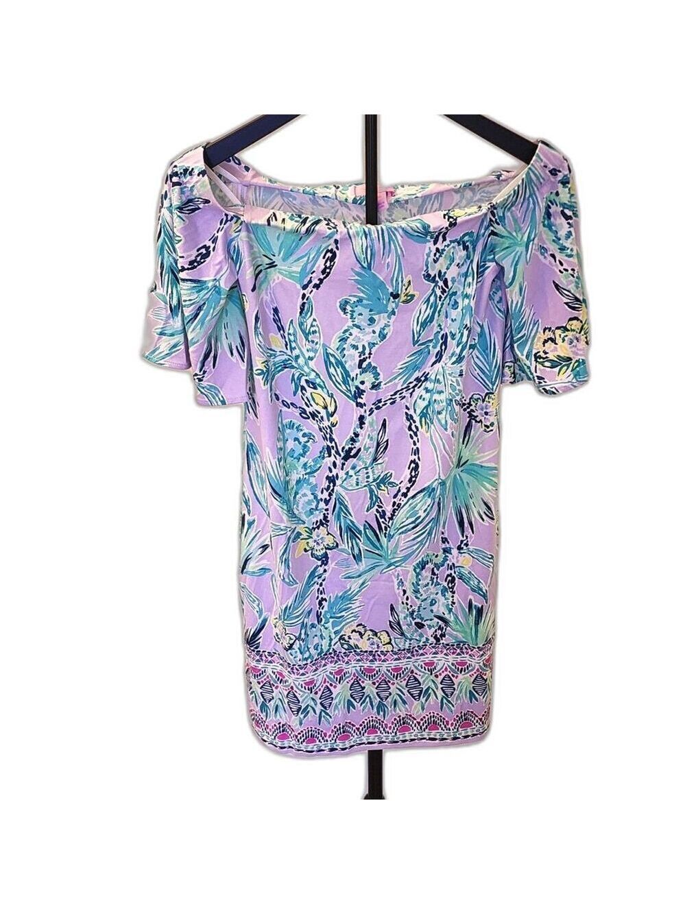 Lilly‎ Pulitzer Fawcett Off Shoulder Dress XS Verbena